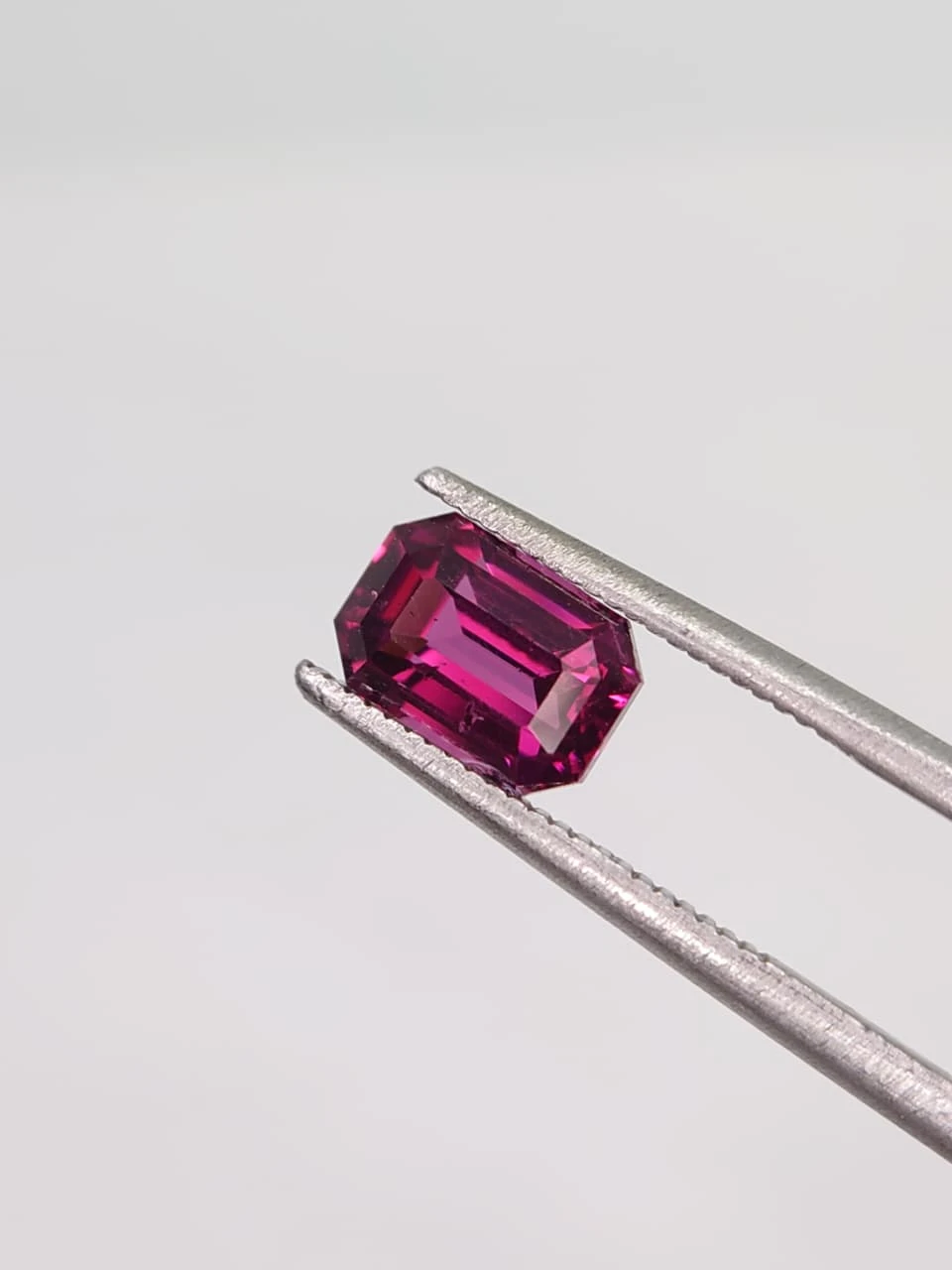 1.8ct Natural Emerald Cut Faceted Malaya Garnet from Tanzania — view 5